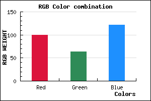 rgb background color #643F79 mixer