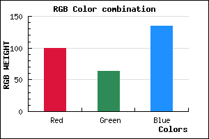 rgb background color #643F87 mixer