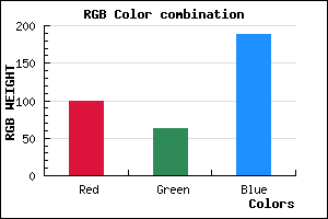 rgb background color #643FBD mixer