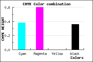 #6440A2 color CMYK mixer
