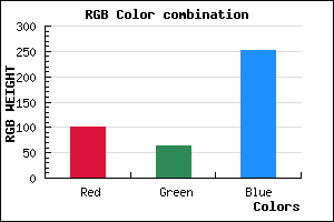 rgb background color #6440FC mixer