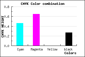 #6441B9 color CMYK mixer