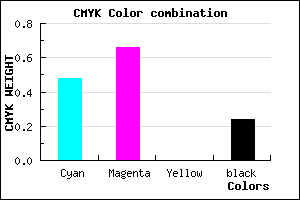 #6441C1 color CMYK mixer