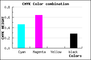 #6442B8 color CMYK mixer