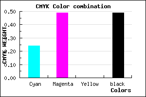#644383 color CMYK mixer