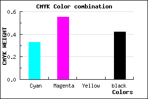 #644395 color CMYK mixer