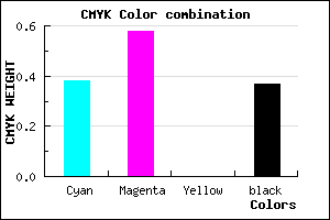 #6443A1 color CMYK mixer