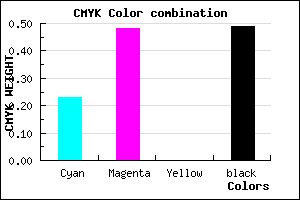 #644482 color CMYK mixer