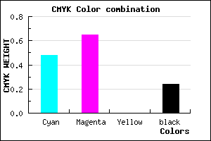 #6444C2 color CMYK mixer