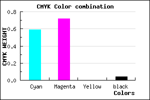 #6444F5 color CMYK mixer