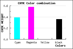 #6445A3 color CMYK mixer
