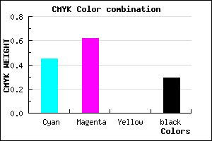 #6445B5 color CMYK mixer
