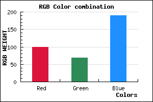 rgb background color #6445BE mixer