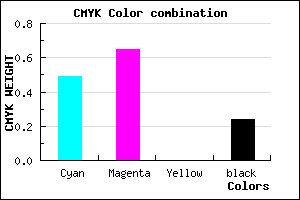 #6445C3 color CMYK mixer