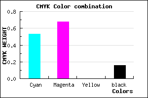 #6445D5 color CMYK mixer