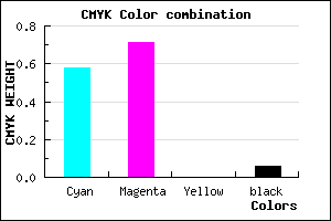 #6445F0 color CMYK mixer