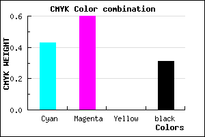 #6446B0 color CMYK mixer