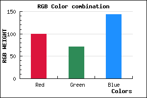 rgb background color #64478F mixer