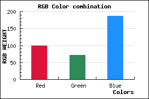 rgb background color #6447BB mixer