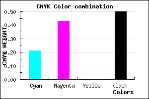 #64487F color CMYK mixer