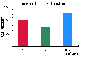 rgb background color #64487F mixer