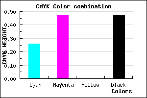 #644888 color CMYK mixer