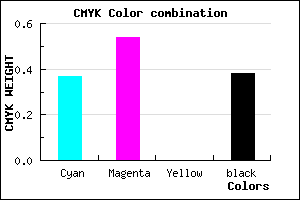 #64489E color CMYK mixer