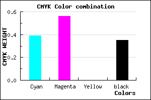 #6448A5 color CMYK mixer
