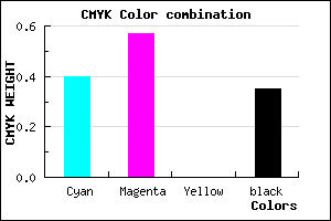 #6448A6 color CMYK mixer
