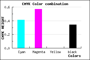 #6448A9 color CMYK mixer