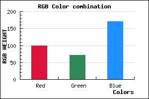rgb background color #6448AB mixer
