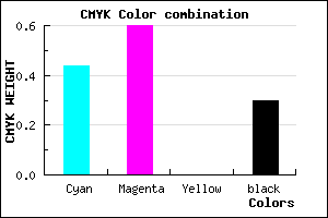#6448B3 color CMYK mixer