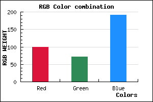 rgb background color #6448BF mixer