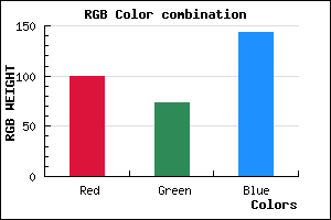 rgb background color #64498F mixer