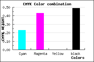 #644A82 color CMYK mixer