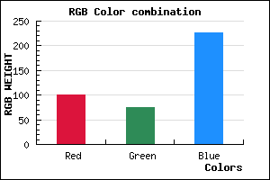 rgb background color #644AE2 mixer