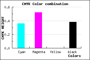 #644B9D color CMYK mixer