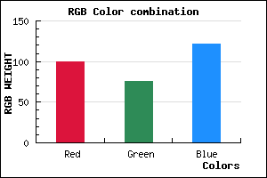 rgb background color #644C7A mixer
