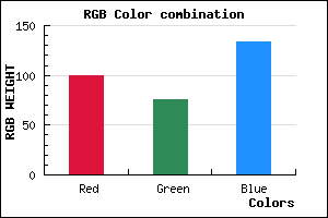 rgb background color #644C86 mixer