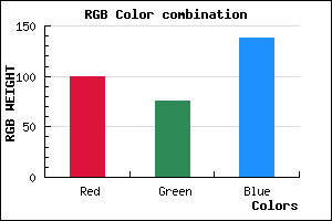 rgb background color #644C8A mixer