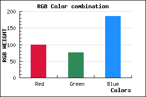 rgb background color #644CBA mixer