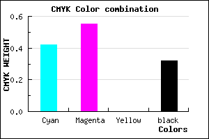 #644DAD color CMYK mixer