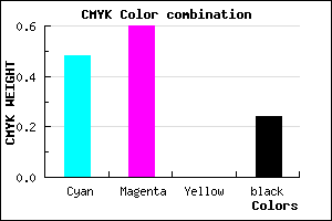 #644DC1 color CMYK mixer