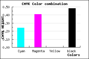 #644E84 color CMYK mixer