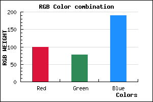 rgb background color #644EBE mixer