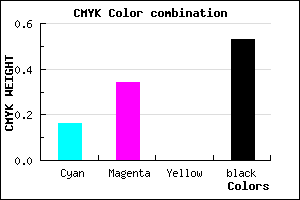 #644F77 color CMYK mixer