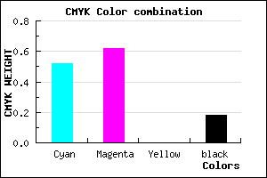 #644FD1 color CMYK mixer
