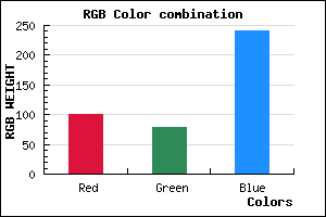 rgb background color #644FF0 mixer