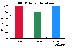 rgb background color #644F63 mixer