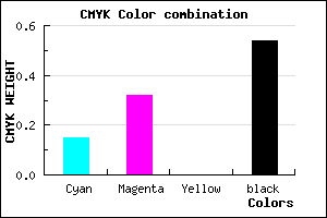 #645076 color CMYK mixer